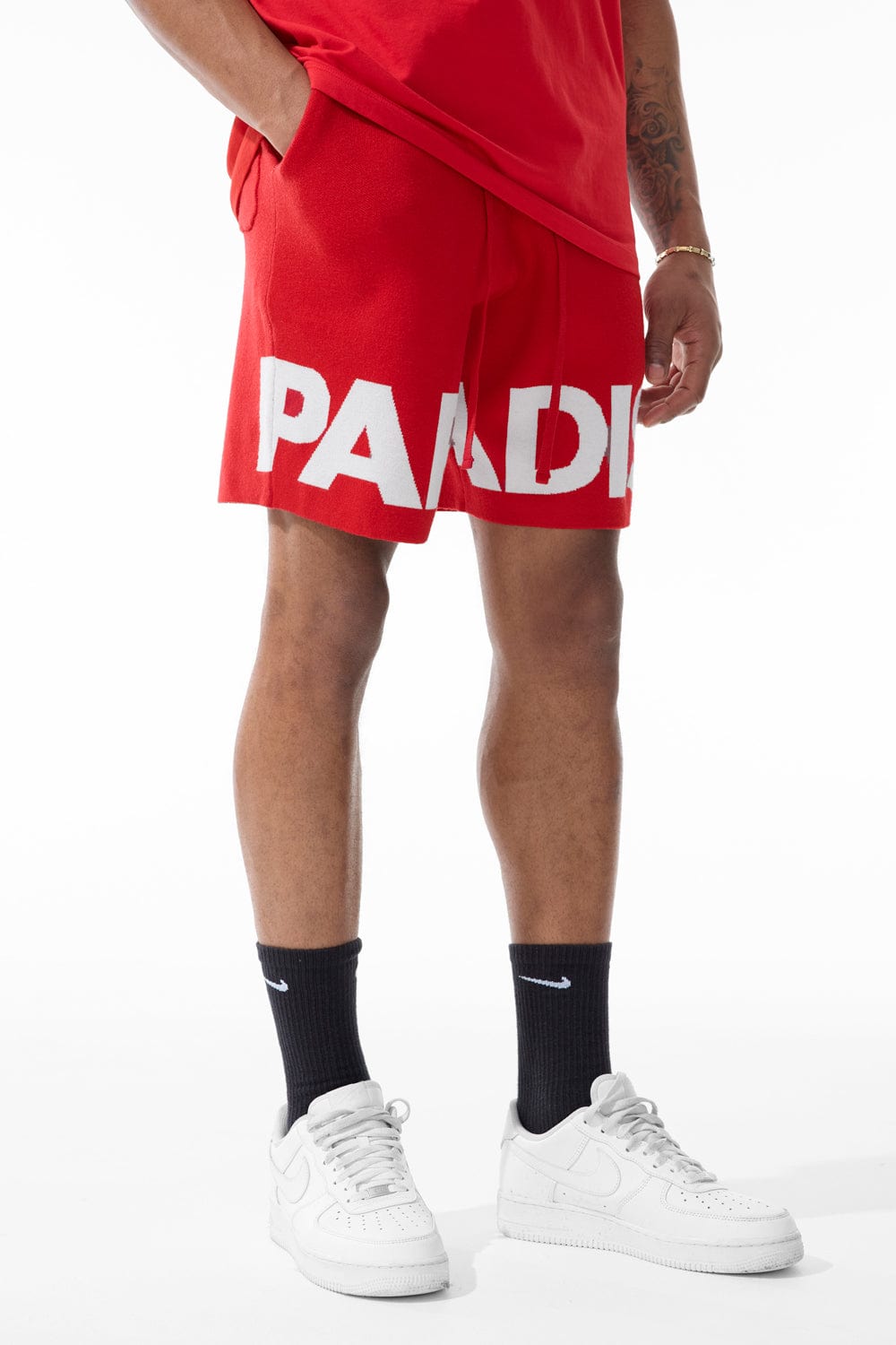 Jordan Craig Retro - Paradise Knit Shorts (Red)