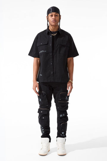 Infantry Division S/S Work Shirt (Black)