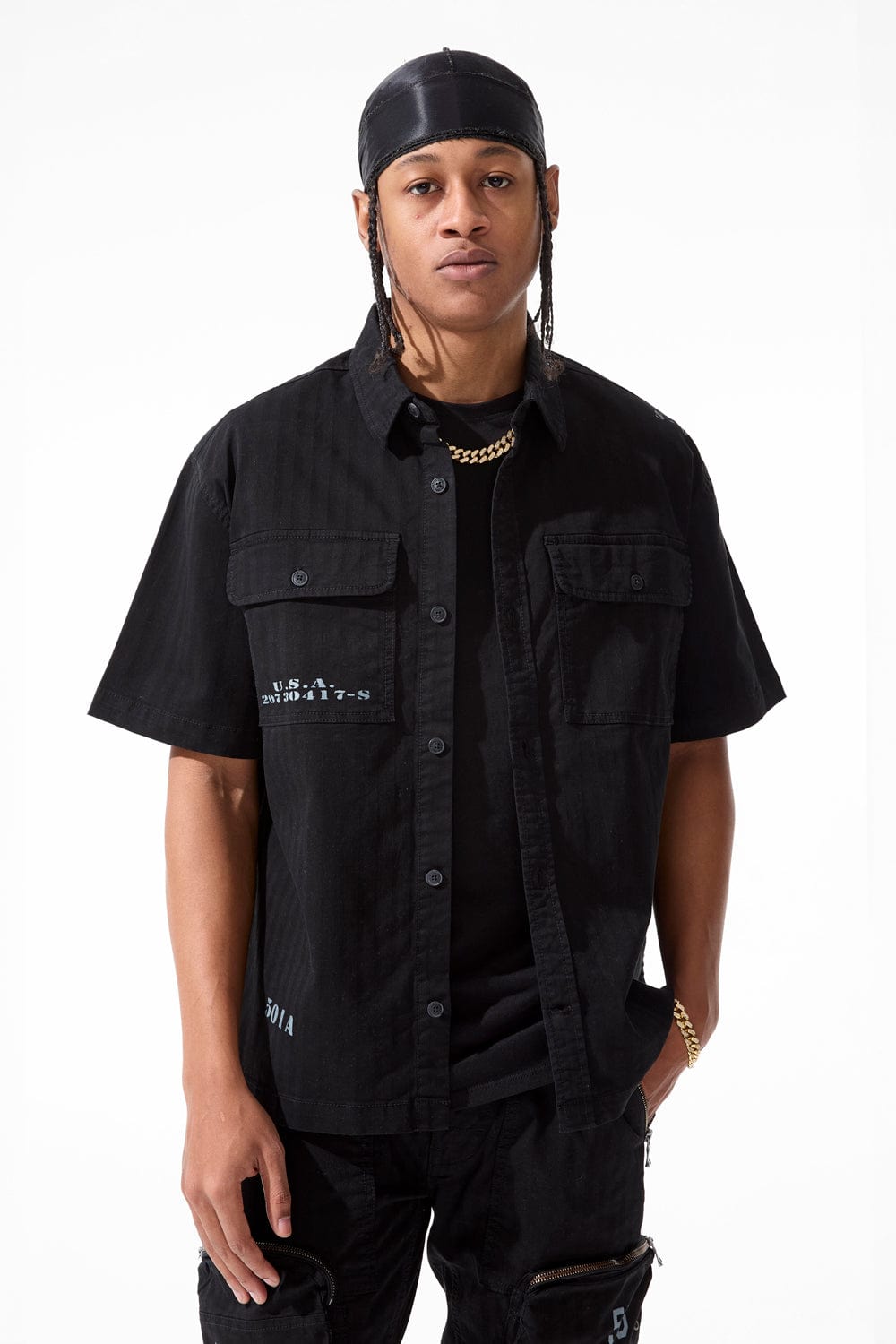 Jordan Craig Infantry Division S/S Work Shirt (Black) S / Black