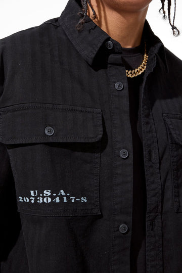 Infantry Division S/S Work Shirt (Black)