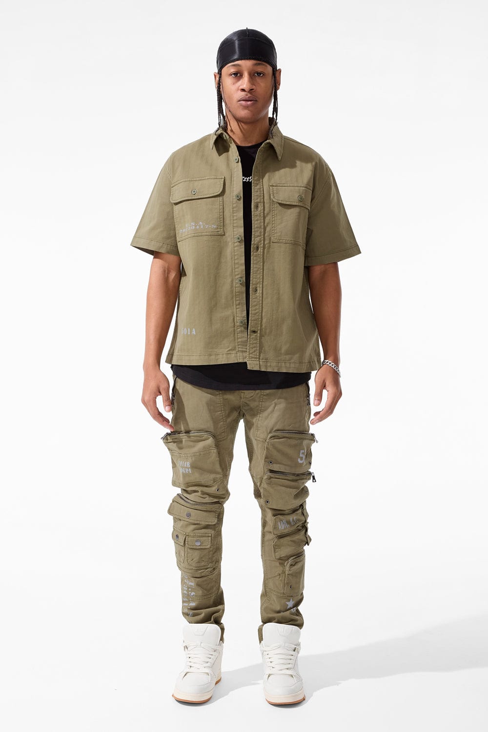 Jordan Craig Infantry Division S/S Cargo Bundle (Olive) TOP: SMALL | BOTTOM : 30/32