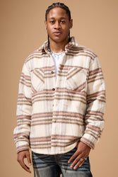 Ironworks Flannel Shacket (Cream)