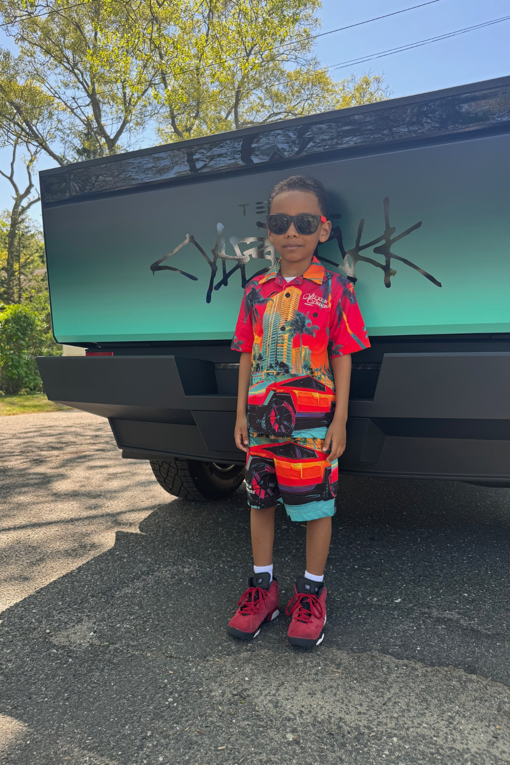 Kids Wanderlust Party Shorts