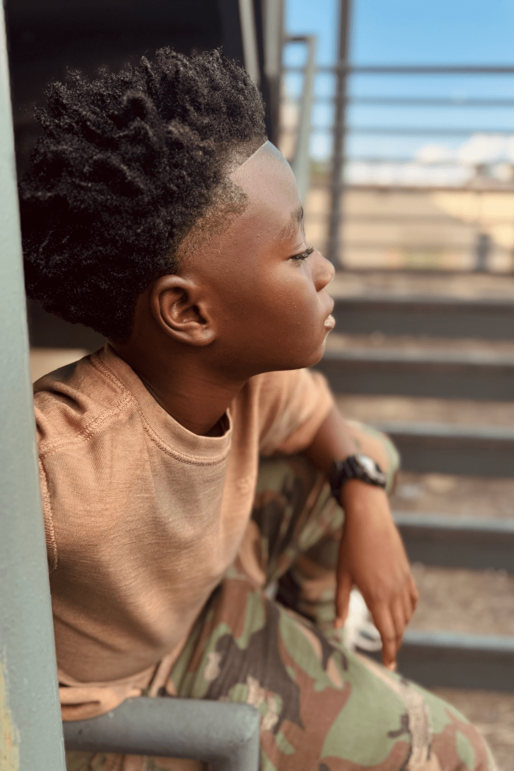 Kids Stacked Tribeca Twill Pants (Vintage Camo)