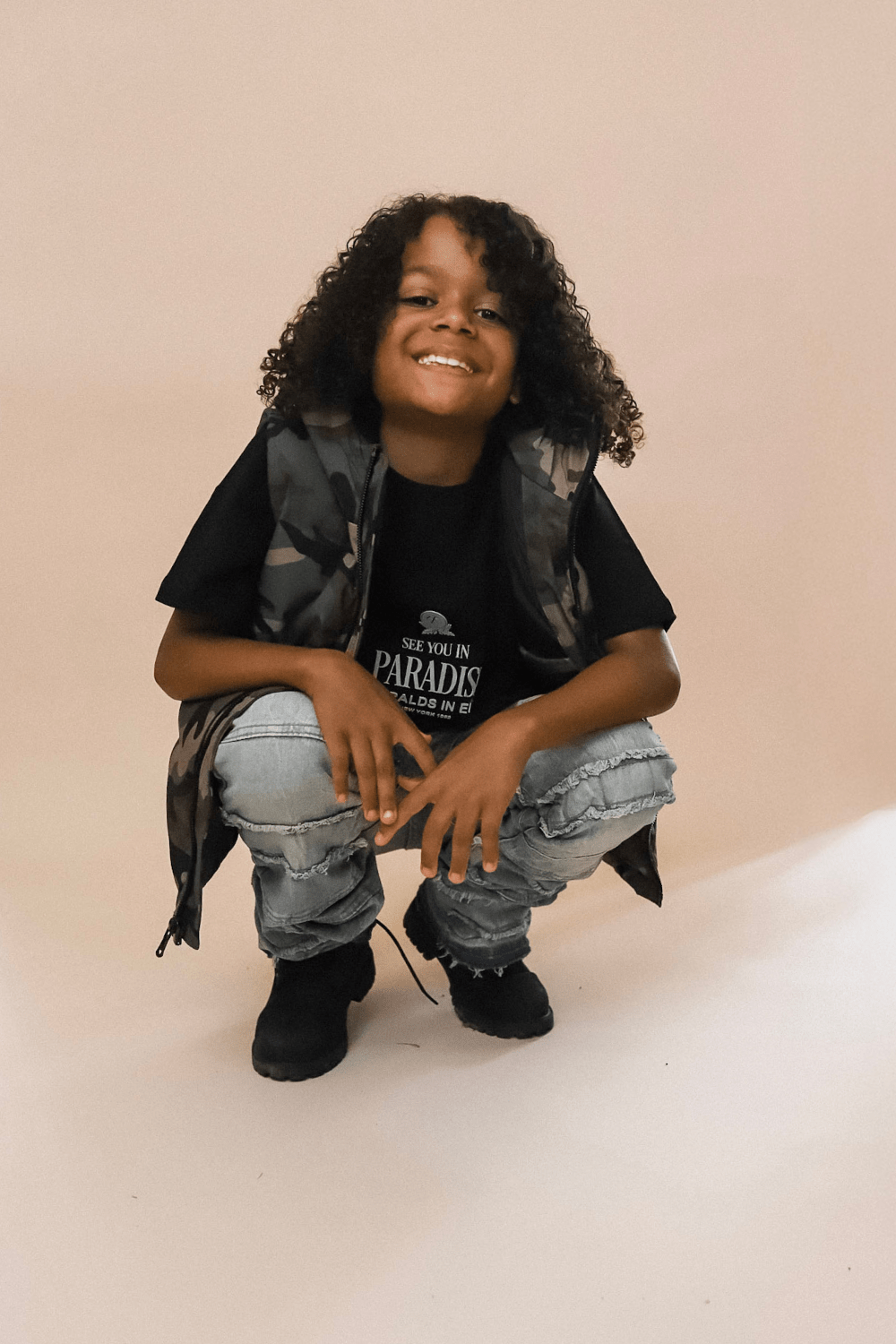 JC Kids Kids Emeralds in Eden Boxy T-Shirt