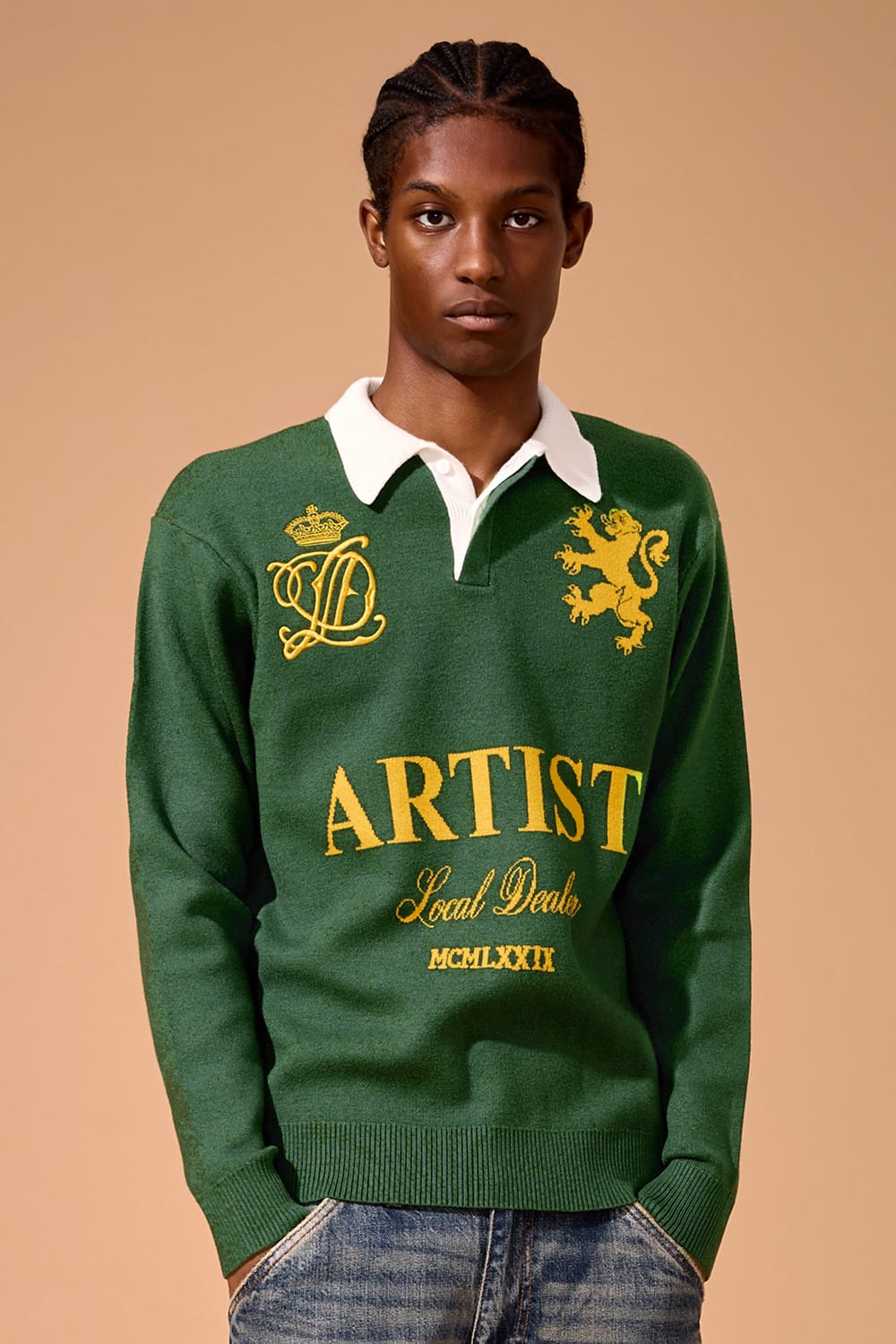 Jordan Craig Artist Knit Sweater Green / S