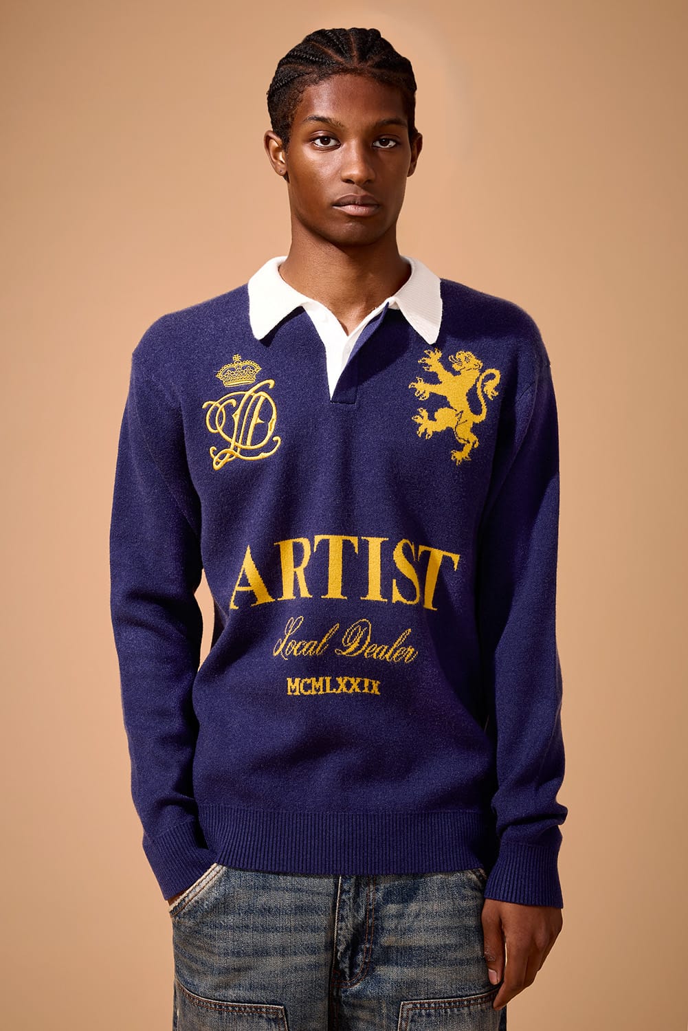Jordan Craig Artist Knit Sweater Navy / S