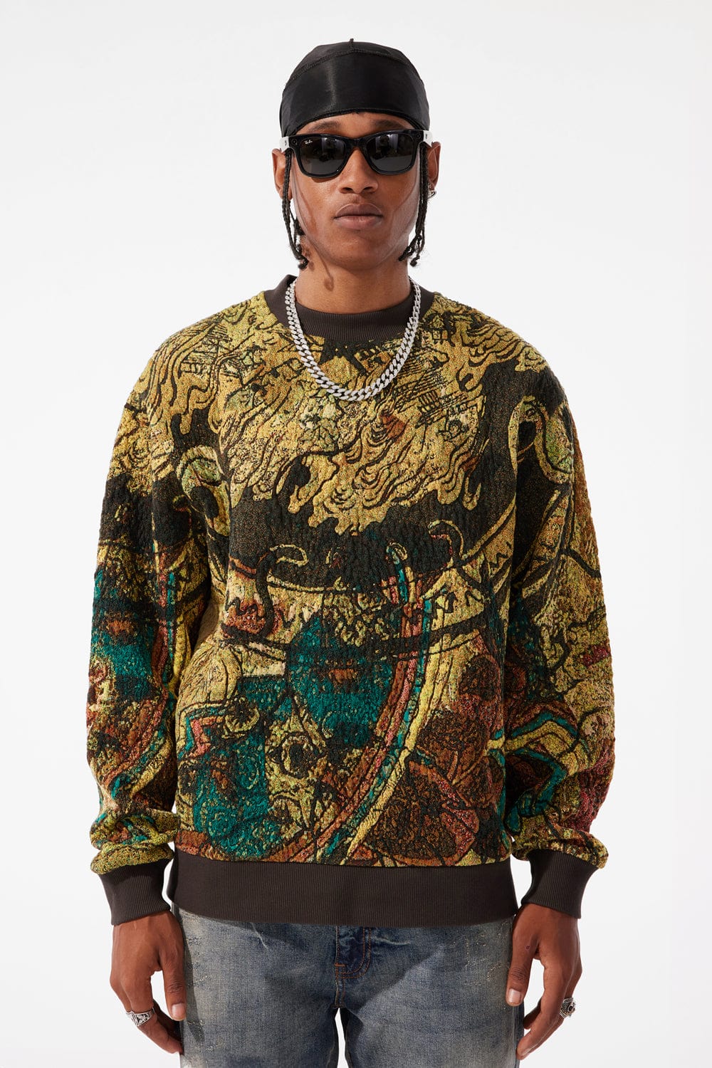 Jordan Craig Silk Road Crewneck Sweater (Catfish) S / Catfish