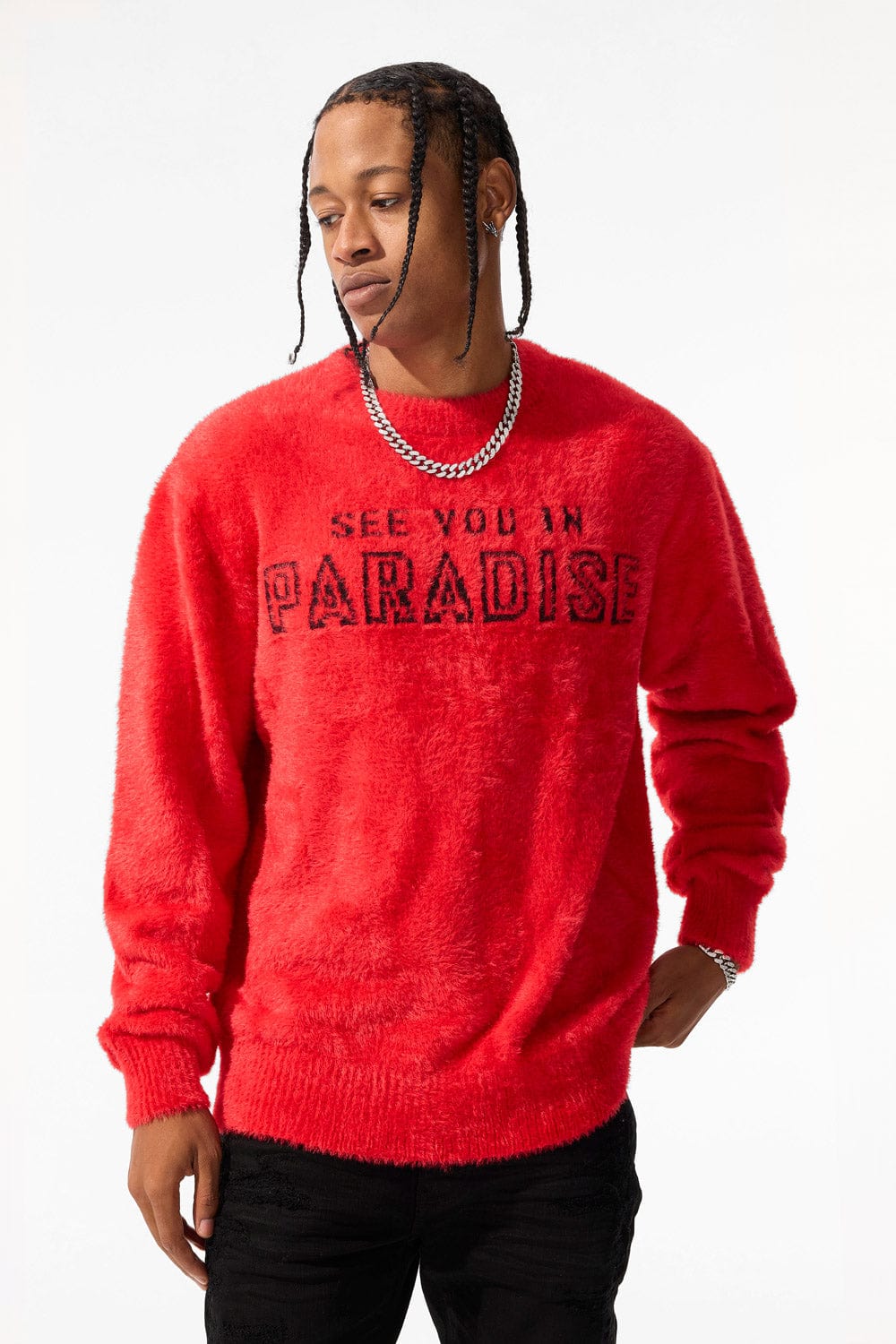 Jordan Craig Lexington Crewneck Sweater (Red) S / Red