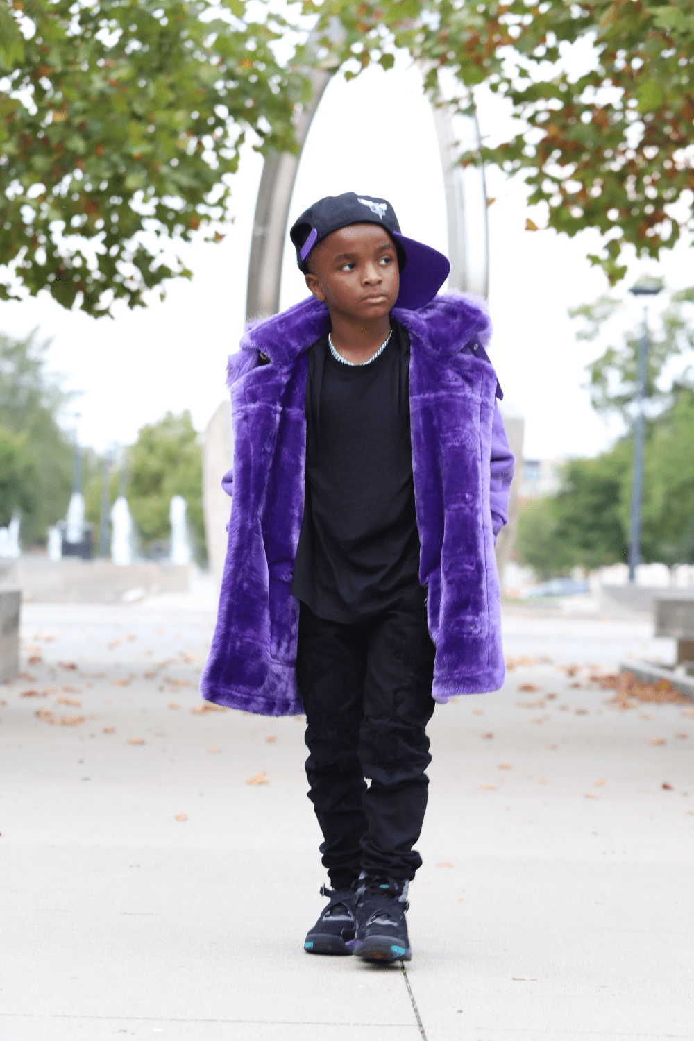 JC Kids Kids Denali Shearling Jacket (Purple)