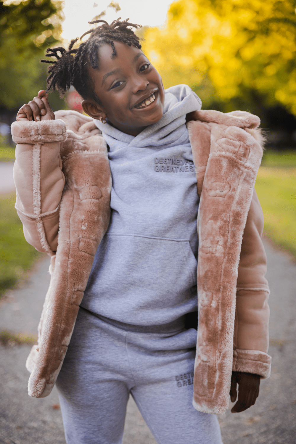 JC Kids Kids Denali Shearling Jacket (Pink)