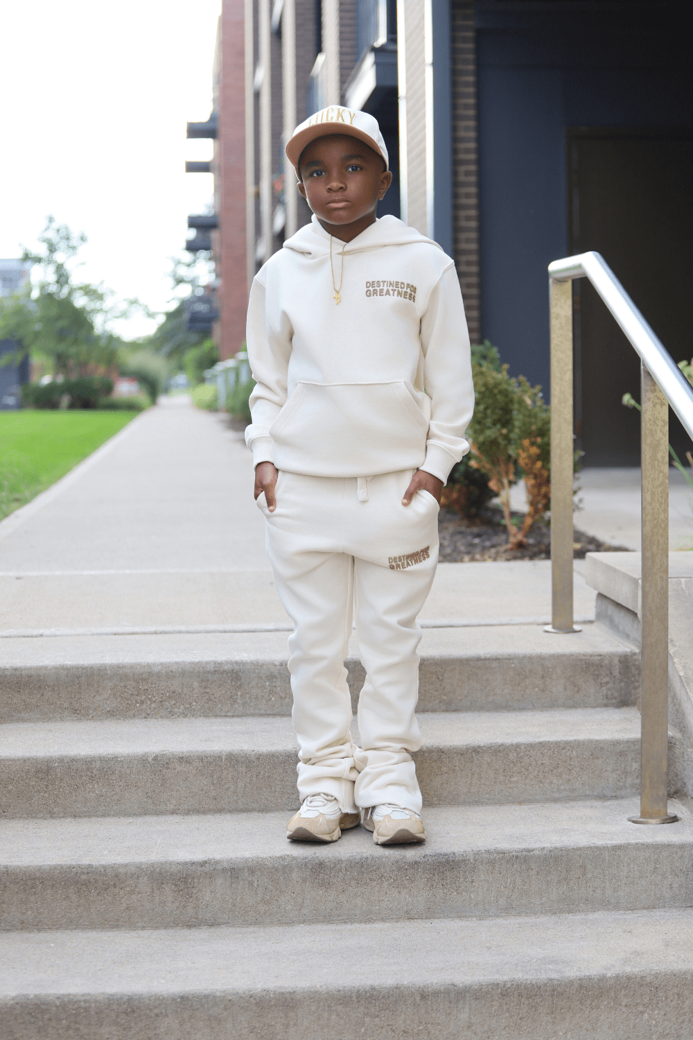JC Kids Kids Destined For Greatness Stacked Sweatpants