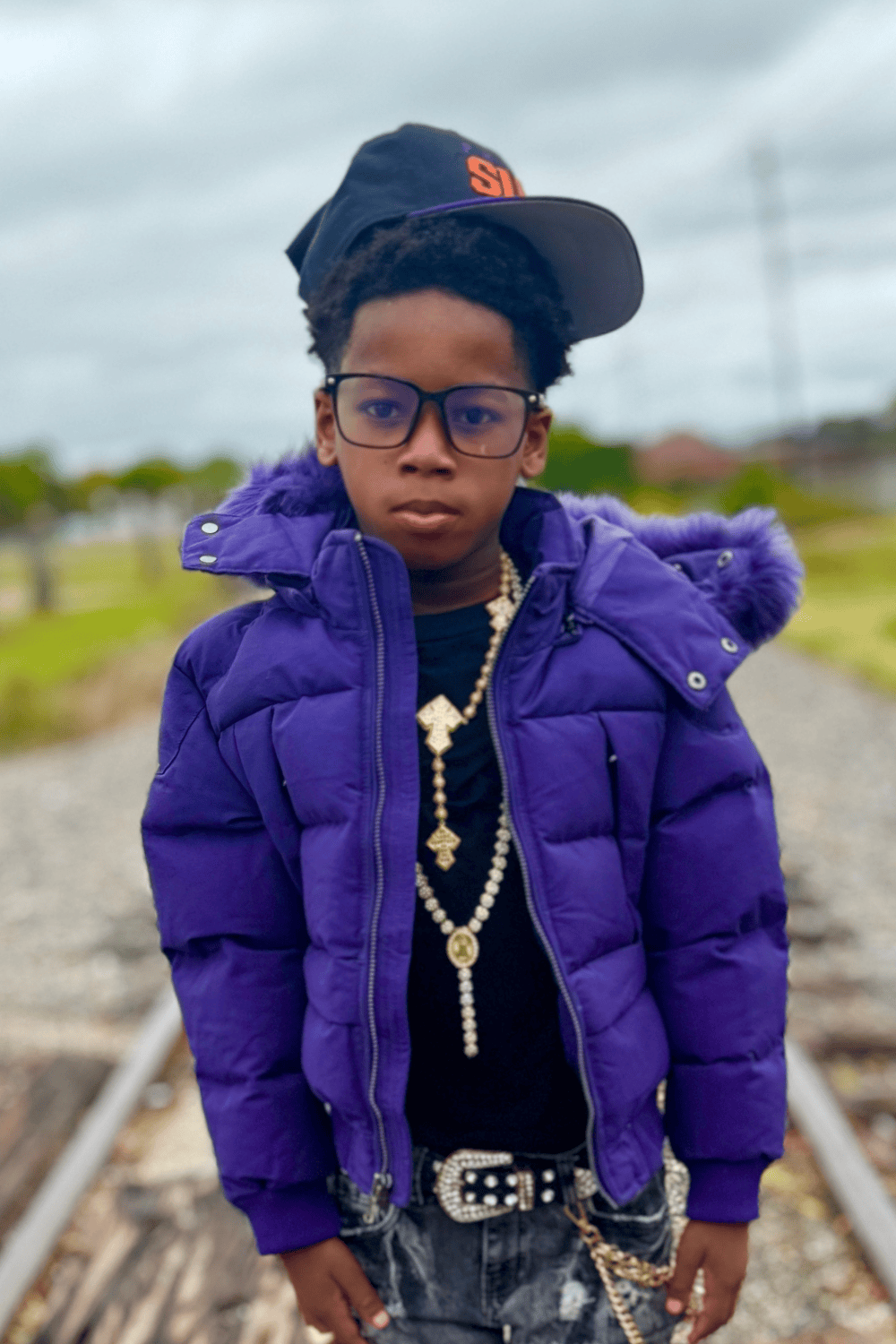 JC Kids Kids Cross Bay Bomber Jacket (Purple)