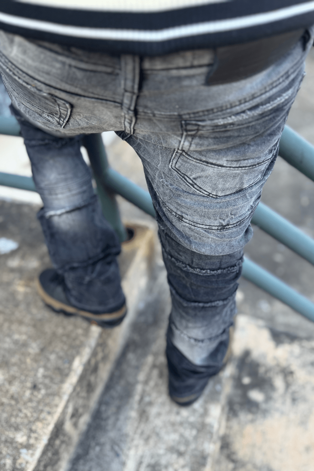 Kids Stacked Jason Denim (Industrial Black)