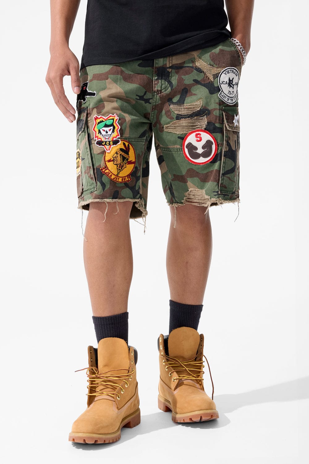 Jordan Craig Retro - War Angel Cargo Shorts (Vintage Camo)