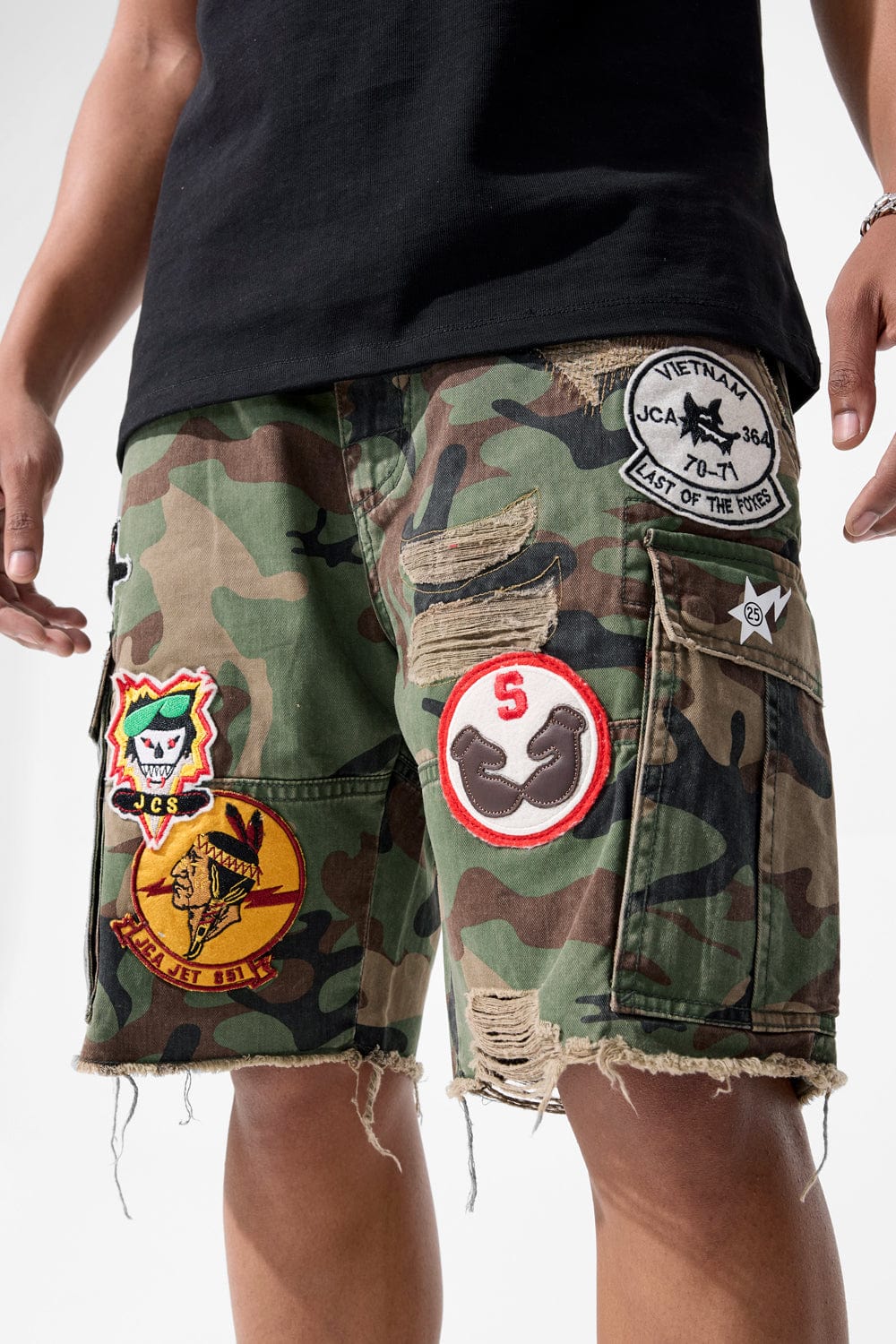 Jordan Craig Retro - War Angel Cargo Shorts (Vintage Camo)