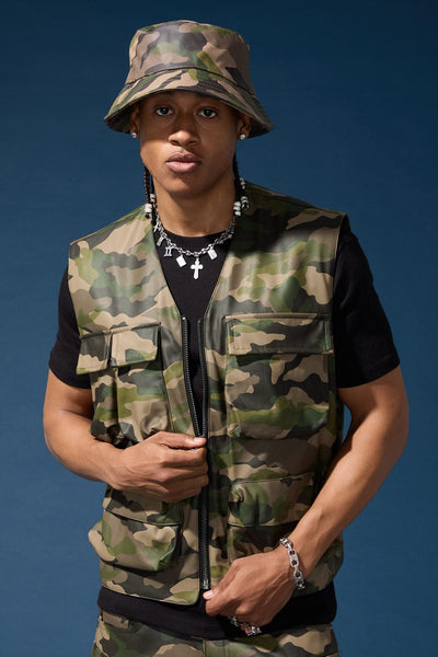 Thriller Camo Cargo Vest (Vintage Camo)
