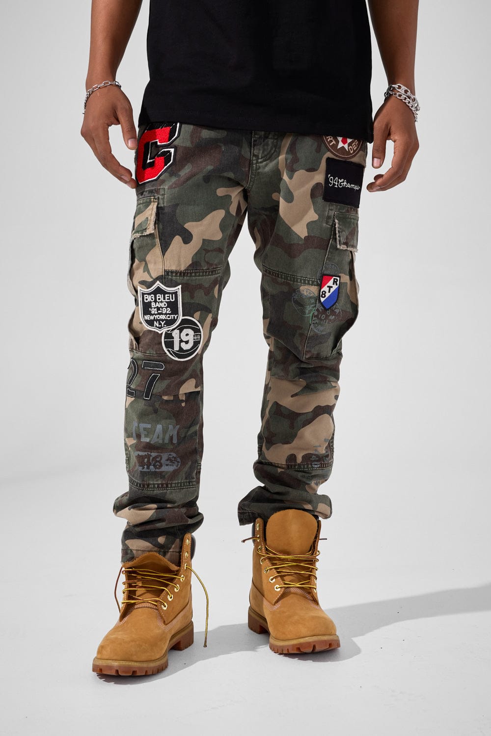 Jordan Craig Xavier - Purple Heart Cargo Pants (Woodland)