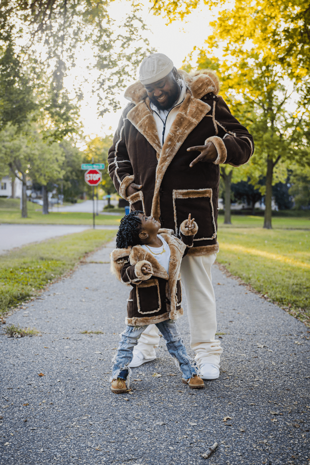 JC Kids Kids Denali Shearling Jacket (Brown)