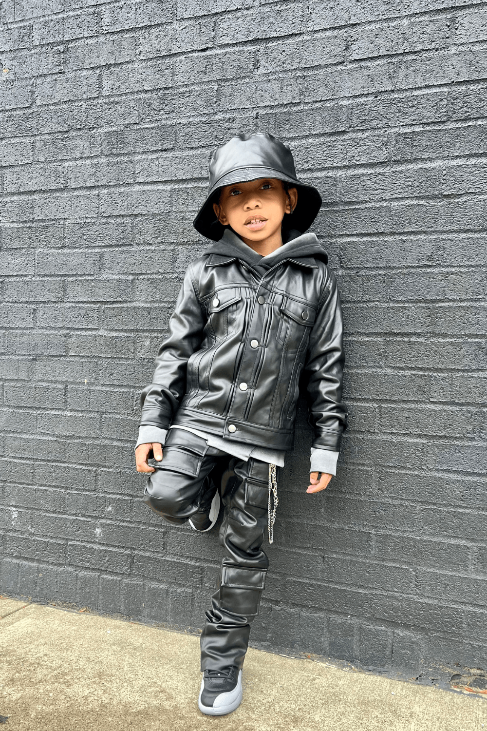 JC Kids Kids Thriller Trucker Jacket (Black)