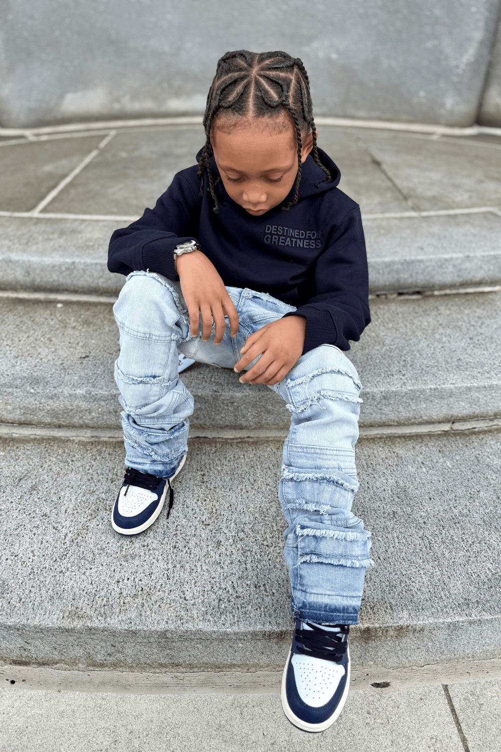 JC Kids Kids Stacked Jason Denim (Iced White)