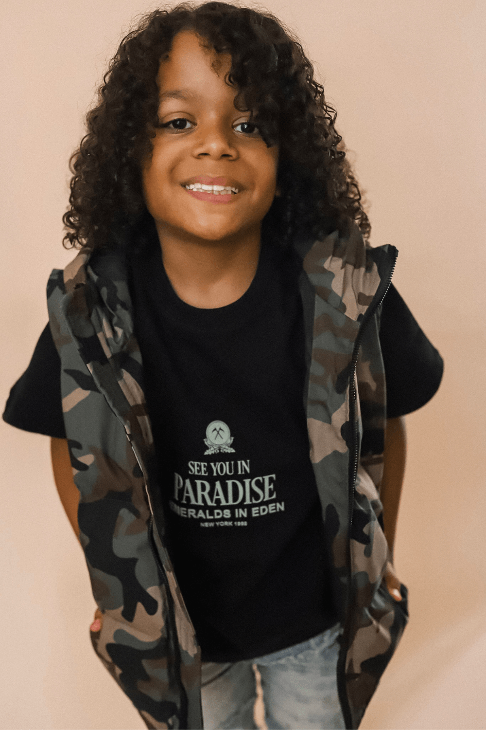 JC Kids Kids Emeralds in Eden Boxy T-Shirt