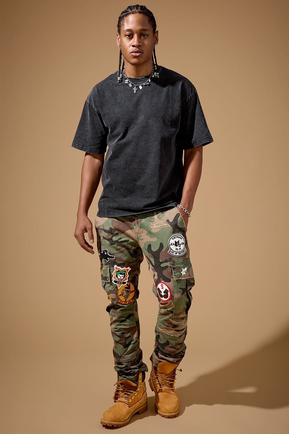 Jordan Craig Xavier - Hellfire Cargo Pants (Vintage Camo Diary)