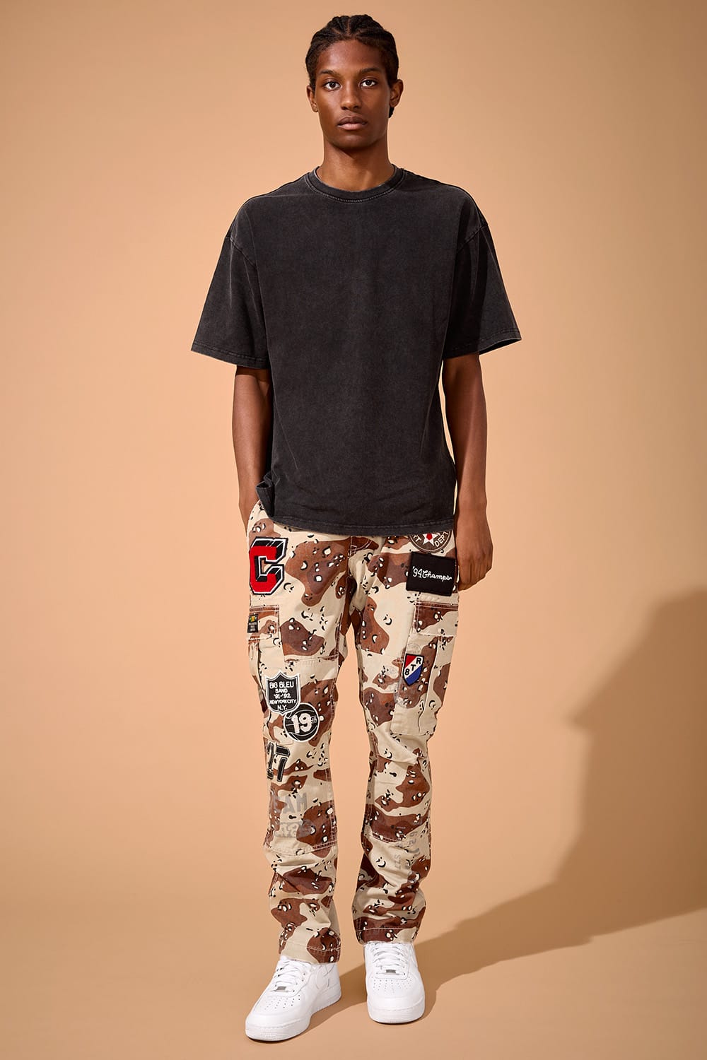 Jordan Craig Xavier - Purple Heart Cargo Pants (Desert Camo)