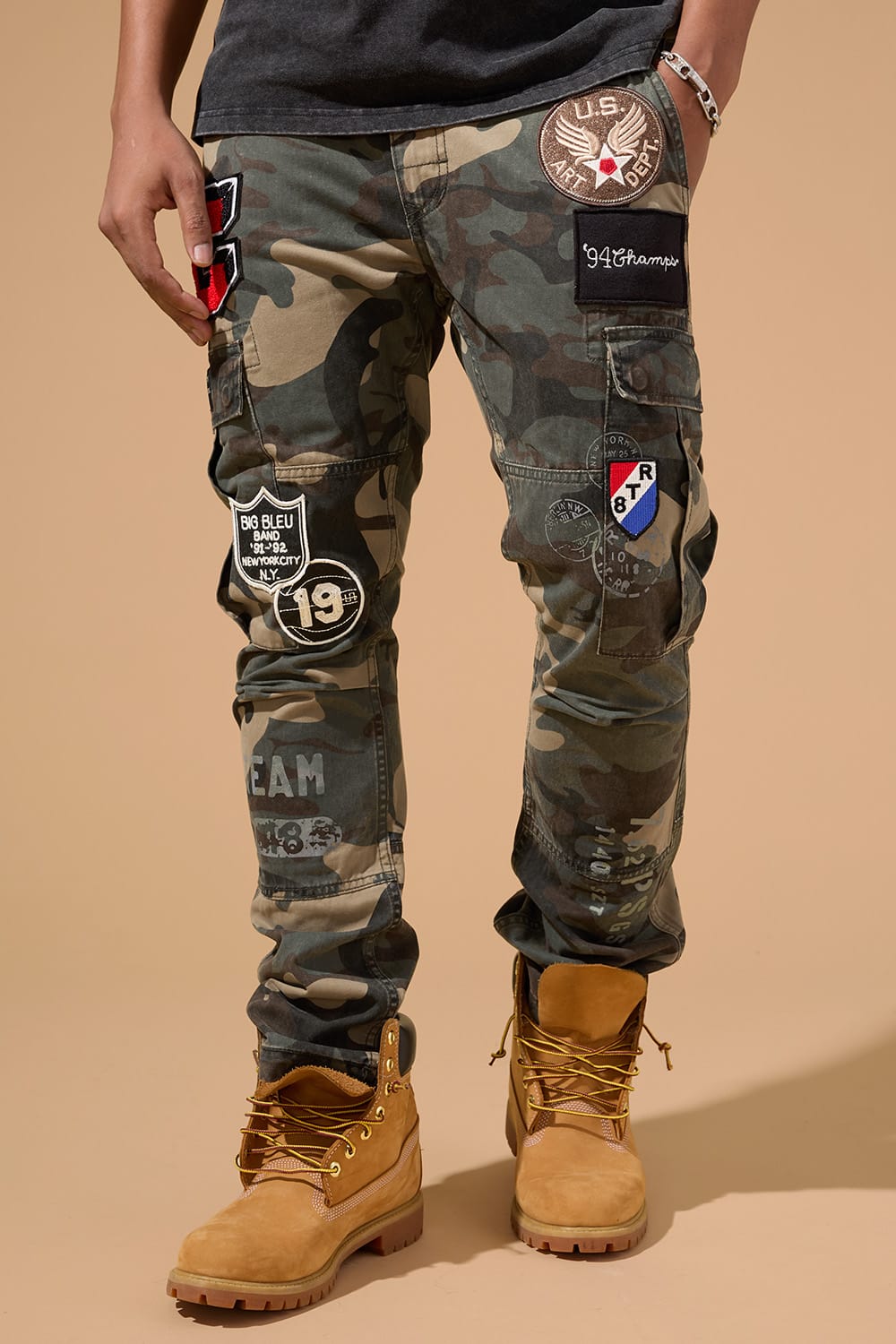 Jordan Craig Xavier - Purple Heart Cargo Pants (Woodland) Woodland / 30 / 30