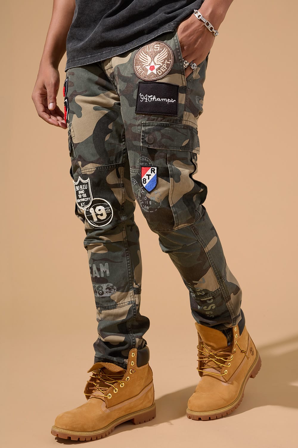 Jordan Craig Xavier - Purple Heart Cargo Pants (Woodland)