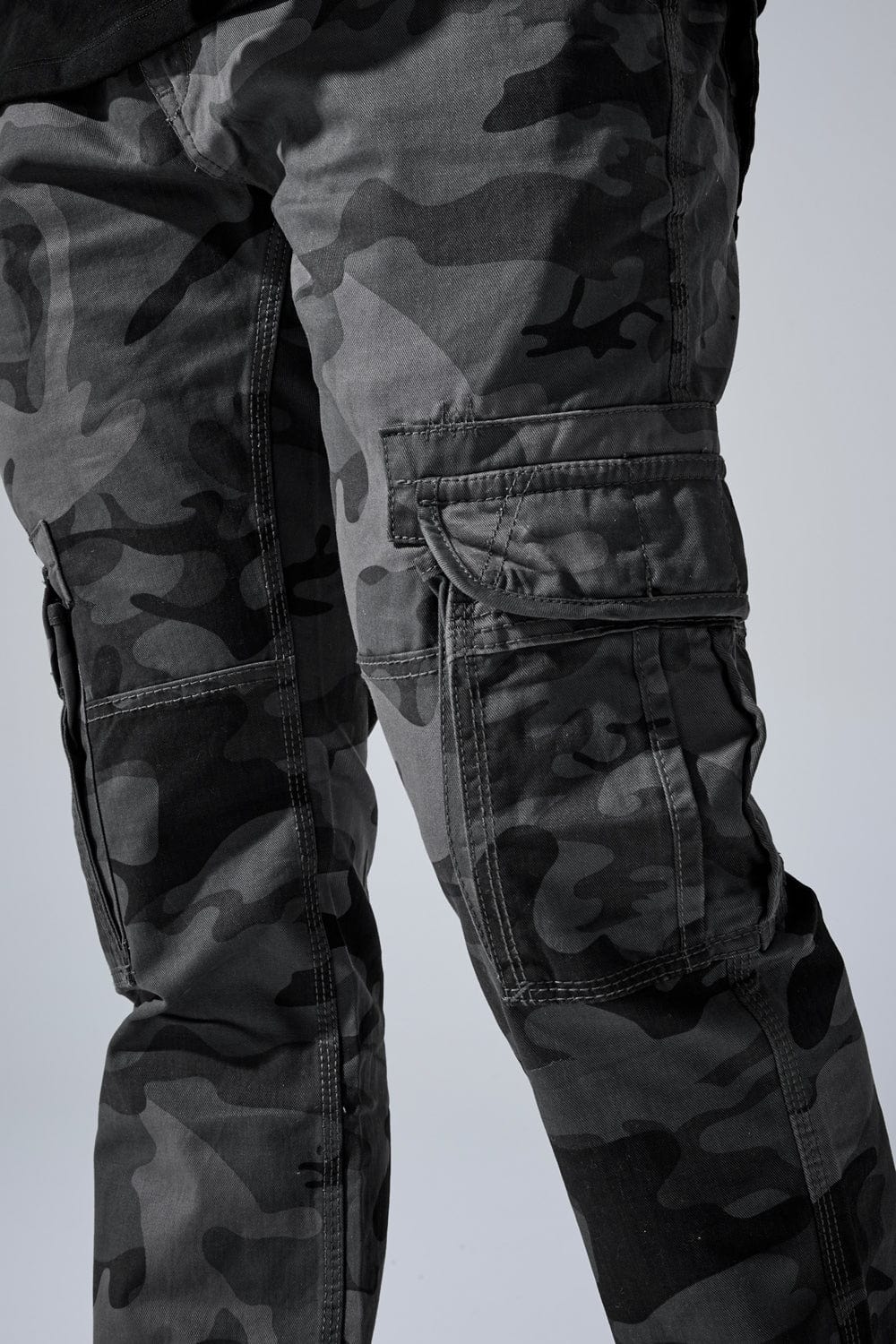 Xavier - OG Camo Cargo Pants (Black Camo)