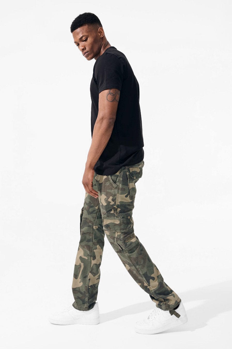 Men Cargo Pants Camouflage Outdoor Trousers Baggy Hip Hop Pocket Streetwear  Long | eBay