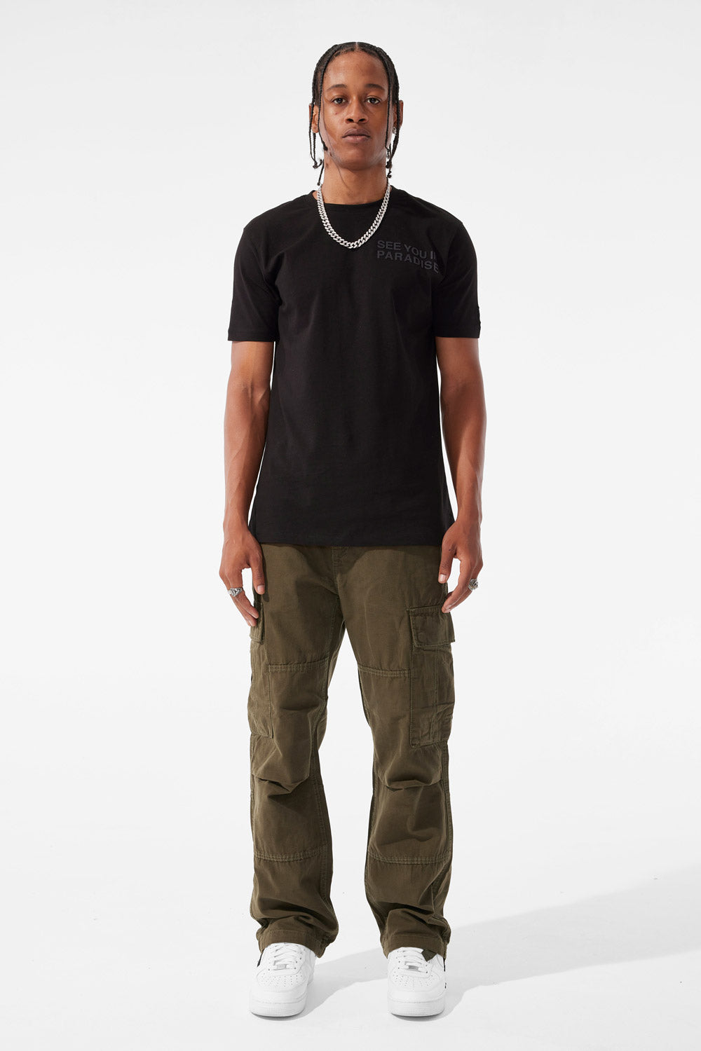 Brian - Airwalk Cargo Pants (Army Green)