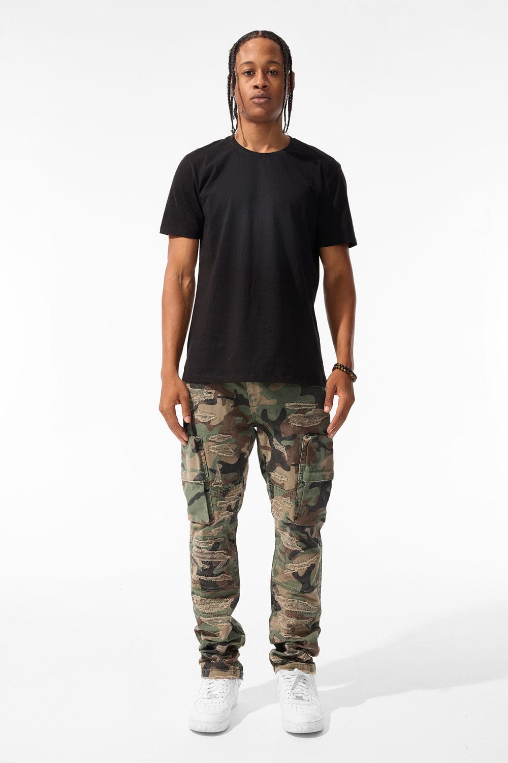 Xavier - Rebel Cargo Pants (Vintage Camo)