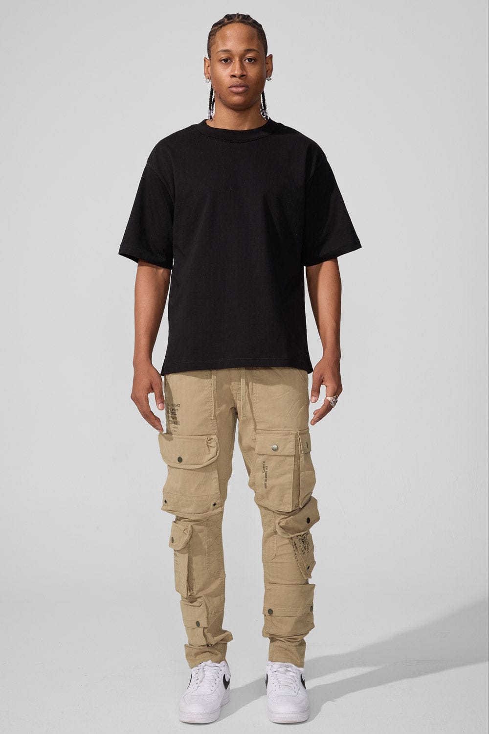 Jordan Craig Slim Taper Fit - Defcon Cargo Pants (Khaki) - Sean Collection