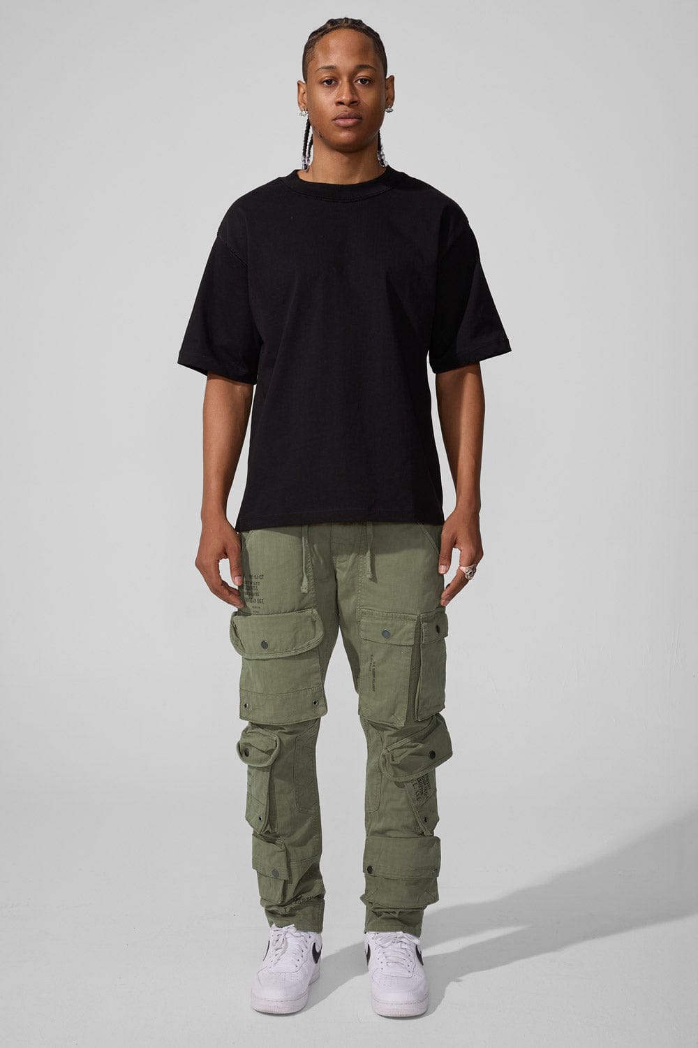 Slim Taper Fit - Defcon Cargo Pants (Olive) - Sean Collection