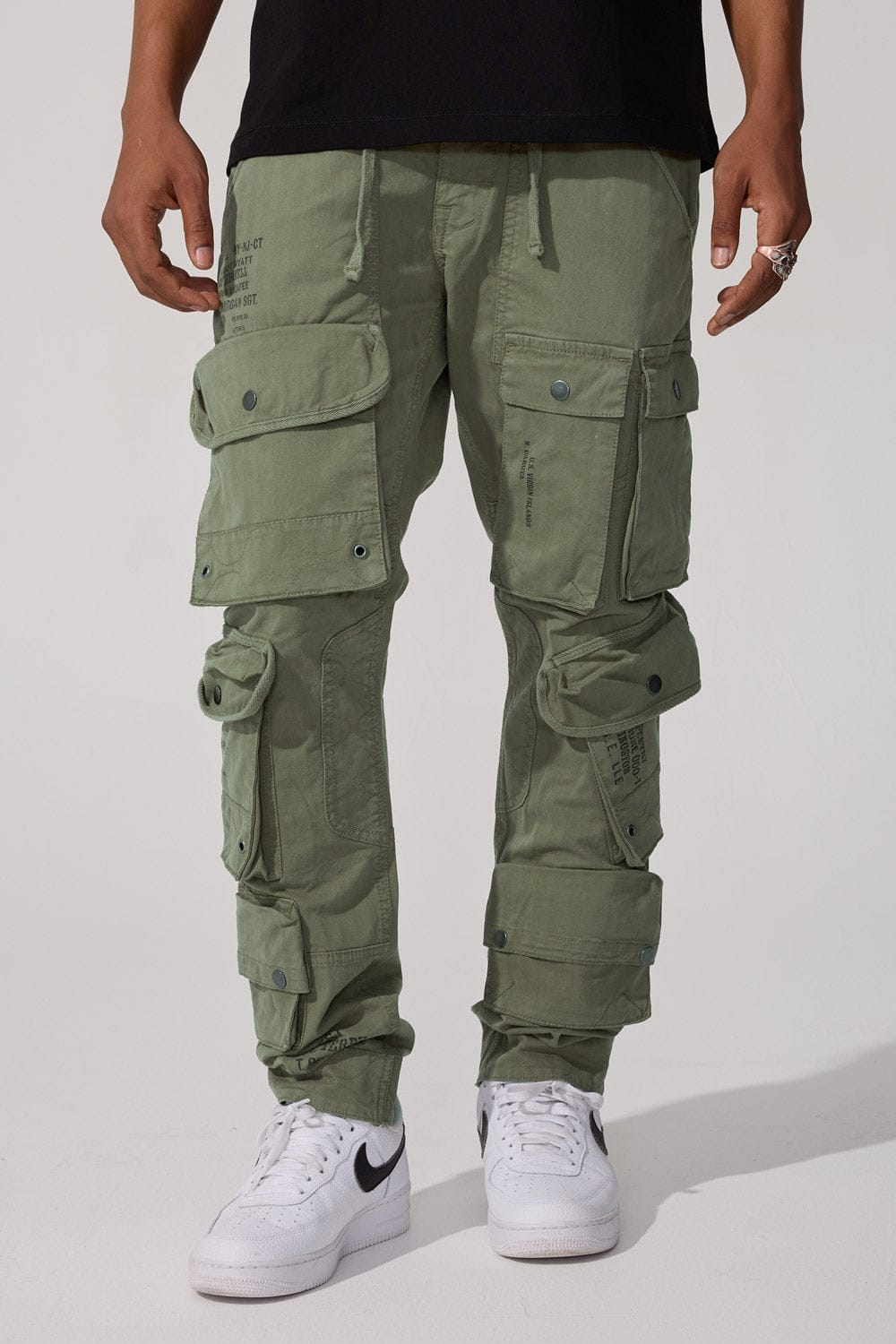 Jordan Craig Slim Taper Fit - Defcon Cargo Pants (Olive) - Sean Collection