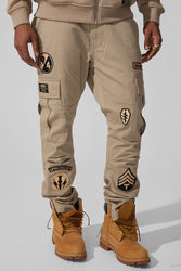 Xavier - Prestige Tonal Cargo Pants (Khaki)