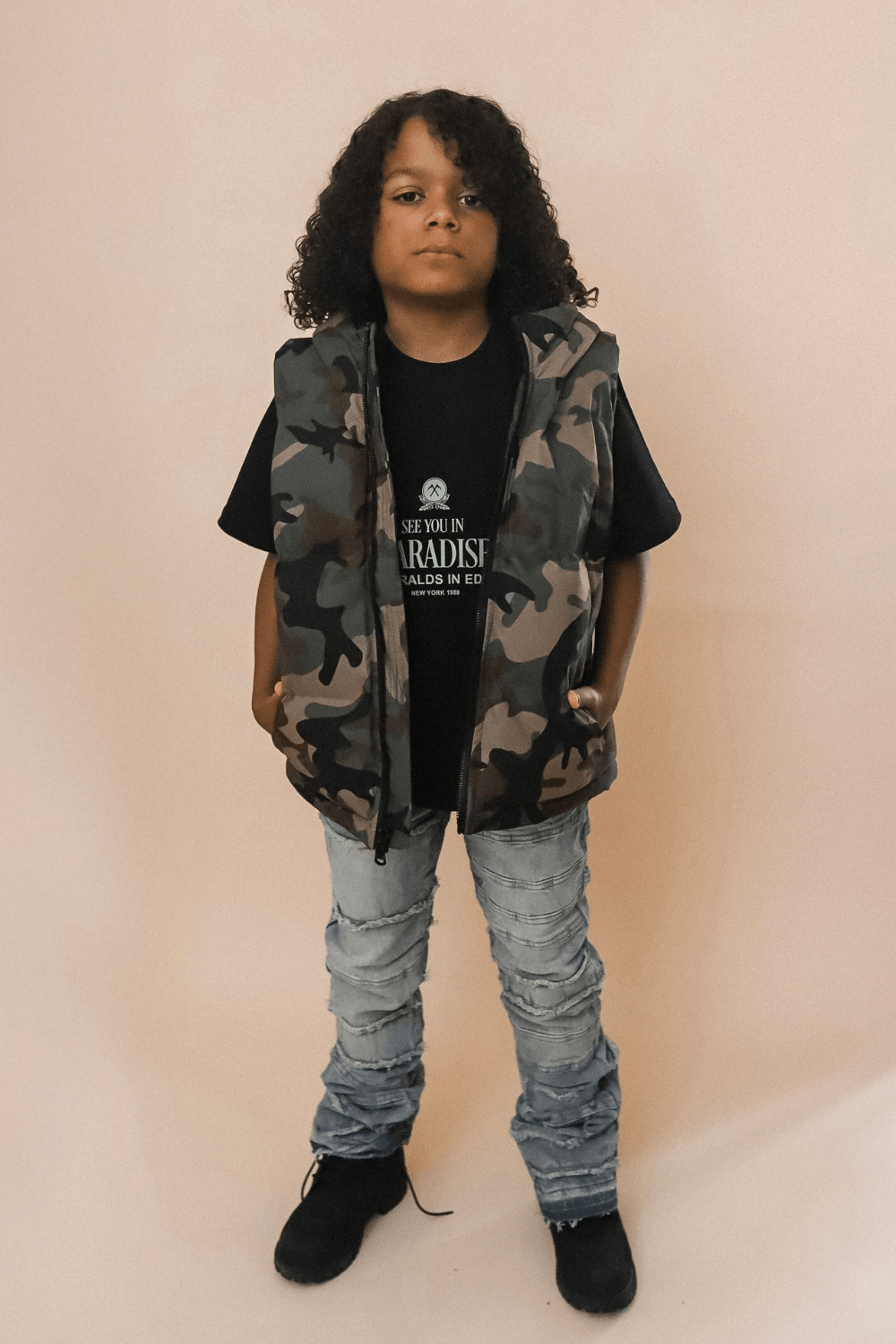 JC Kids Kids Emeralds in Eden Boxy T-Shirt