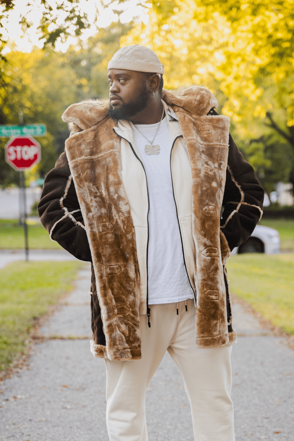 Jordan Craig Denali Shearling Jacket (Brown)