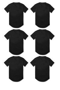 SCALLOP T-SHIRT 6 PACK (BLACKOUT)