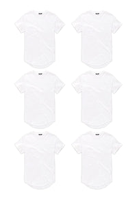 SCALLOP T-SHIRT 6 PACK (WHITEOUT)