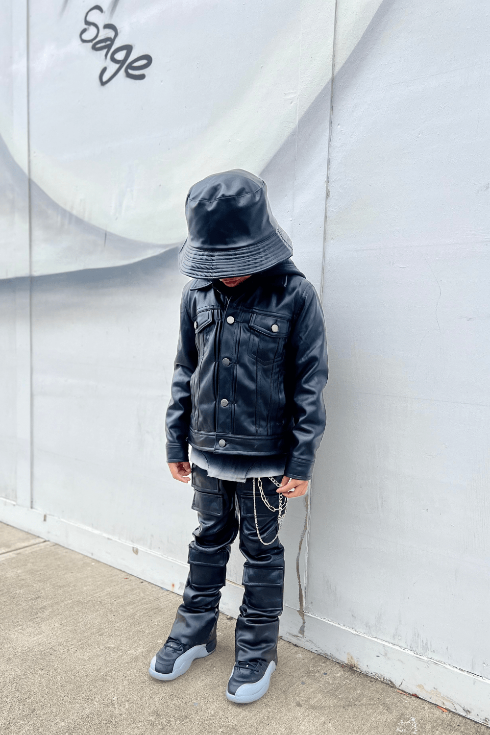 JC Kids Kids Stacked Thriller Cargo Pants (Black)