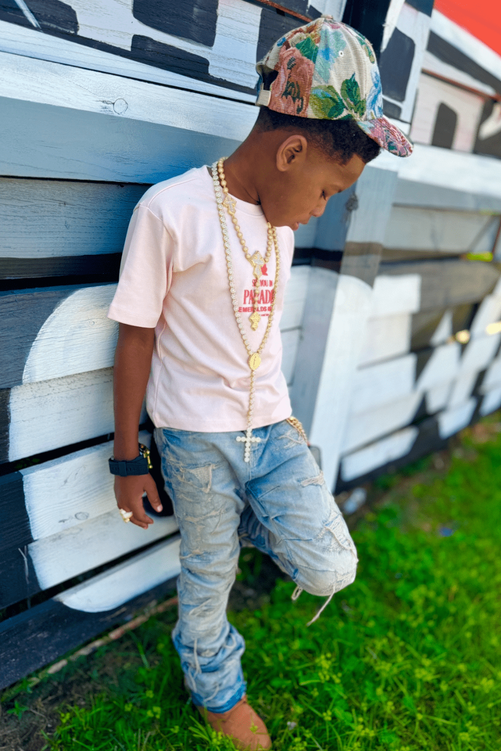 JC Kids Kids Emeralds in Eden Boxy T-Shirt