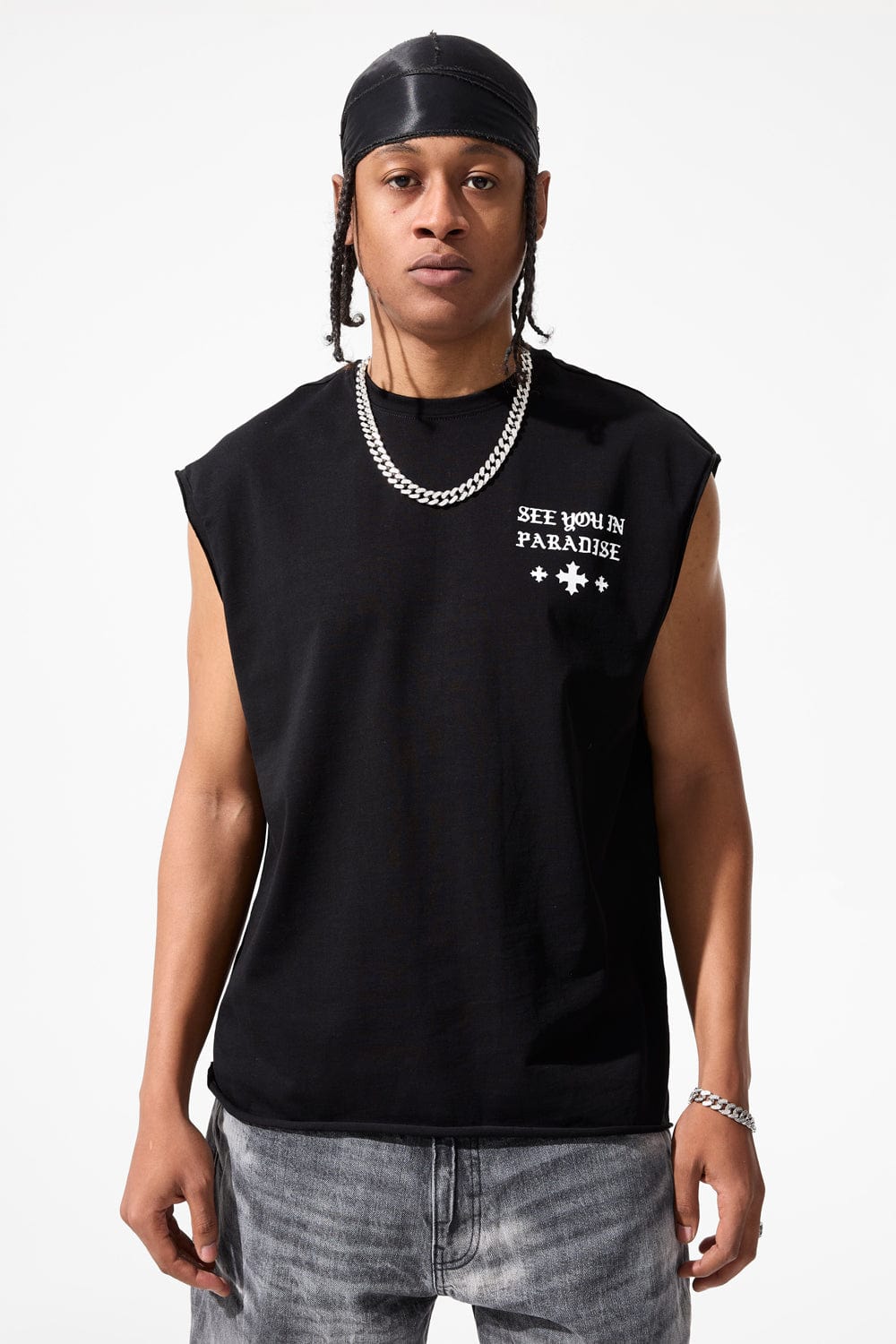 Jordan Craig SYIP Cut Off T-Shirt Black / S