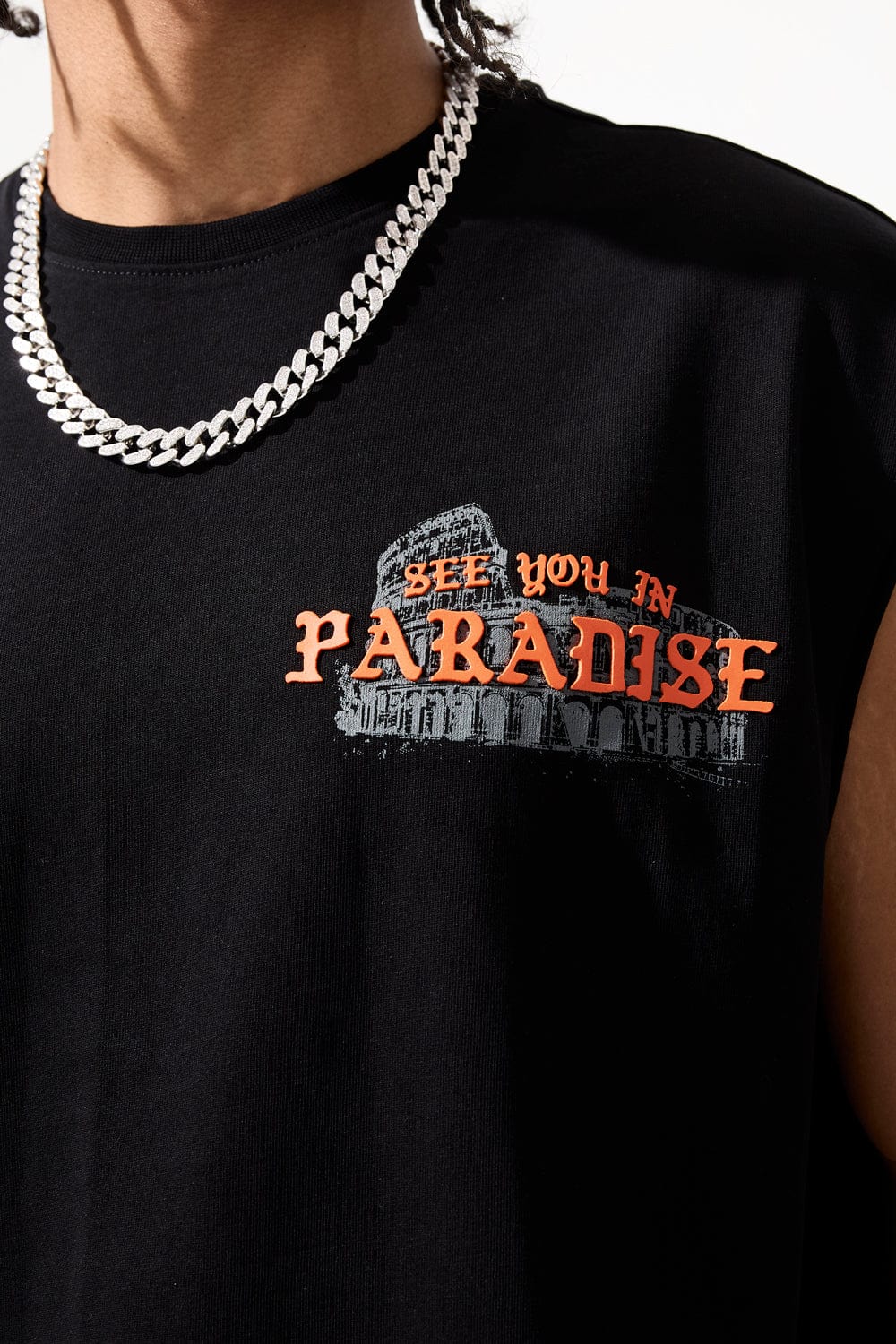 Jordan Craig Babylon Cut Off T-Shirt (Black)