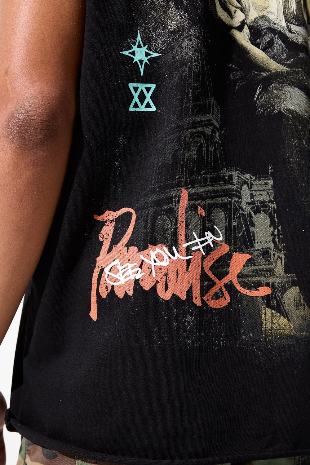 Jordan Craig Babylon Cut Off T-Shirt (Black)