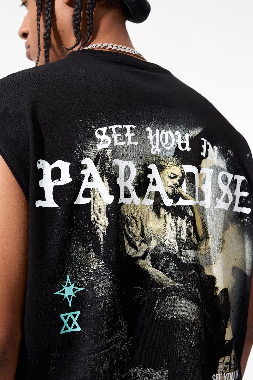 Jordan Craig Babylon Cut Off T-Shirt (Black)