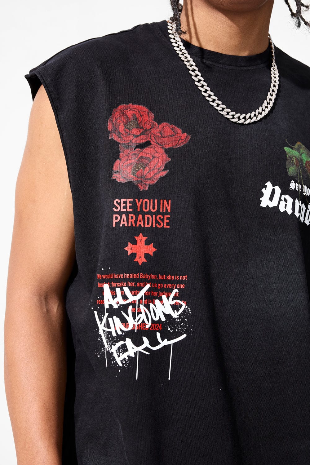 Jordan Craig Fallen Kingdom Cut Off T-Shirt