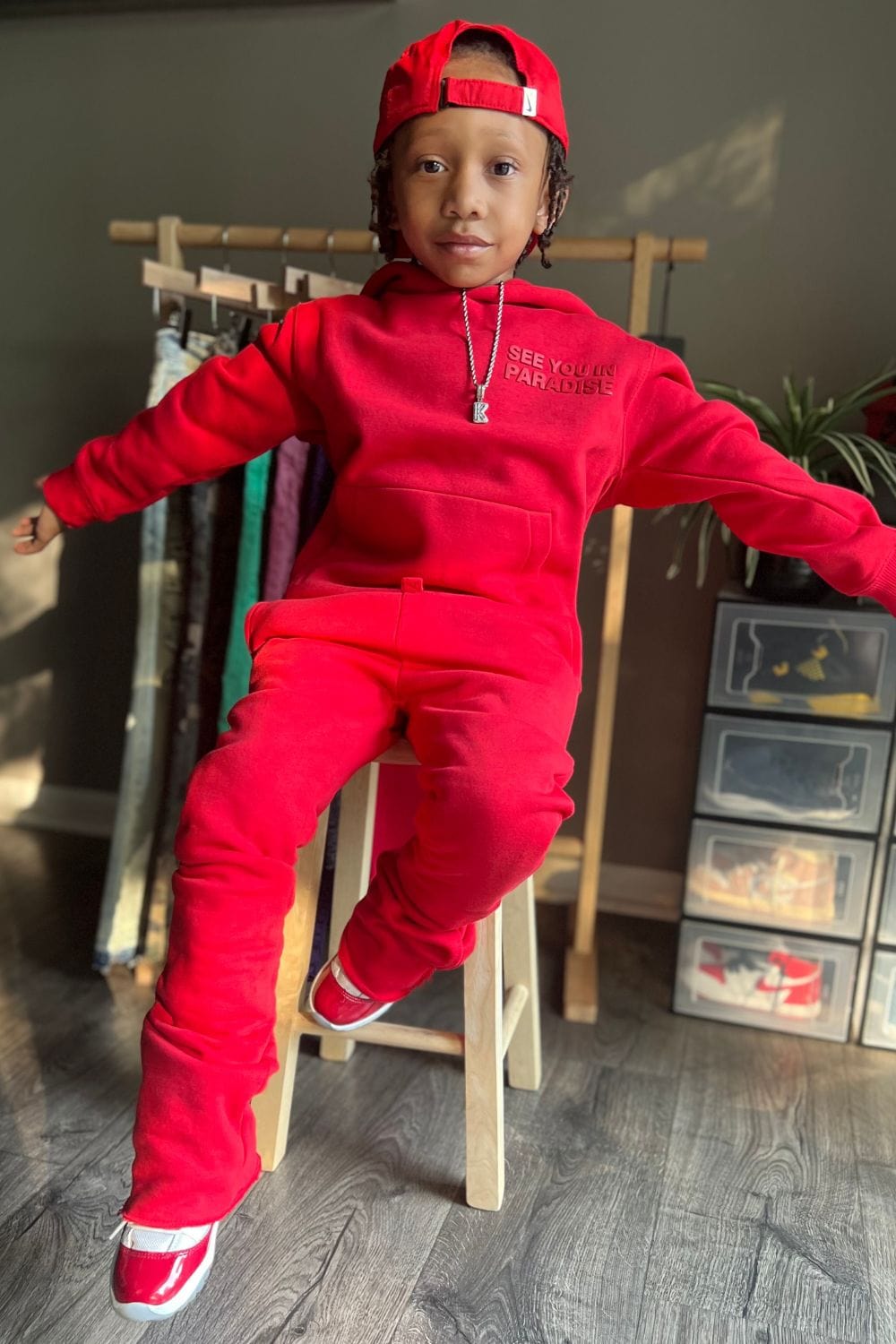 Jordan Craig Kids Hoodie Stacked Fleece Bundle (Red)